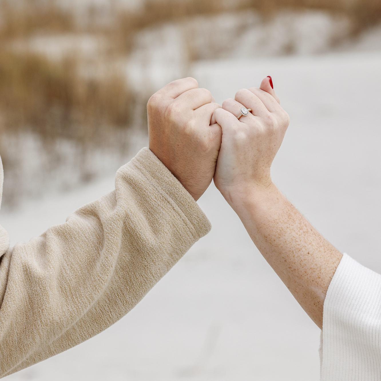 We often pinky promise in many regards. This was a special photo that was taken during our engagement session.