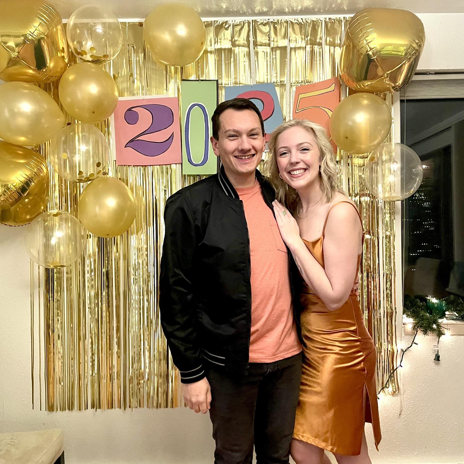 Ringing in 2025 together at Lauren's apartment's annual NYE party.