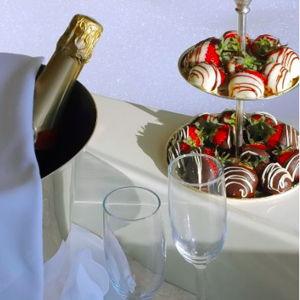 Champagne & Strawberries Room Service