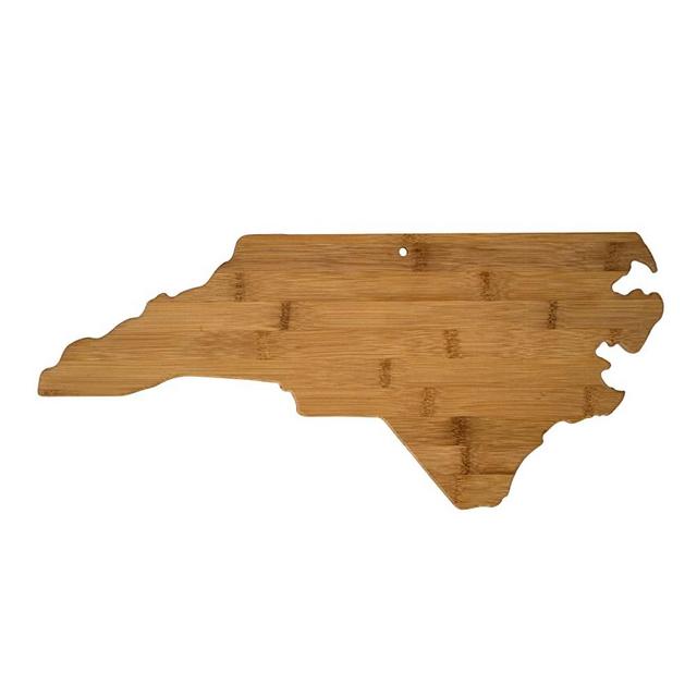 Totally Bamboo North Carolina State Shaped Bamboo Serving & Cutting Board