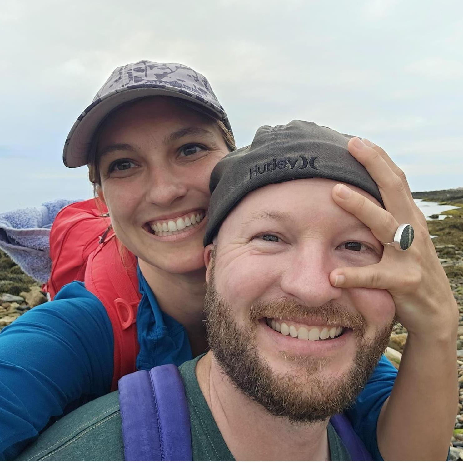 Engagement day, Baker's Island, Maine.