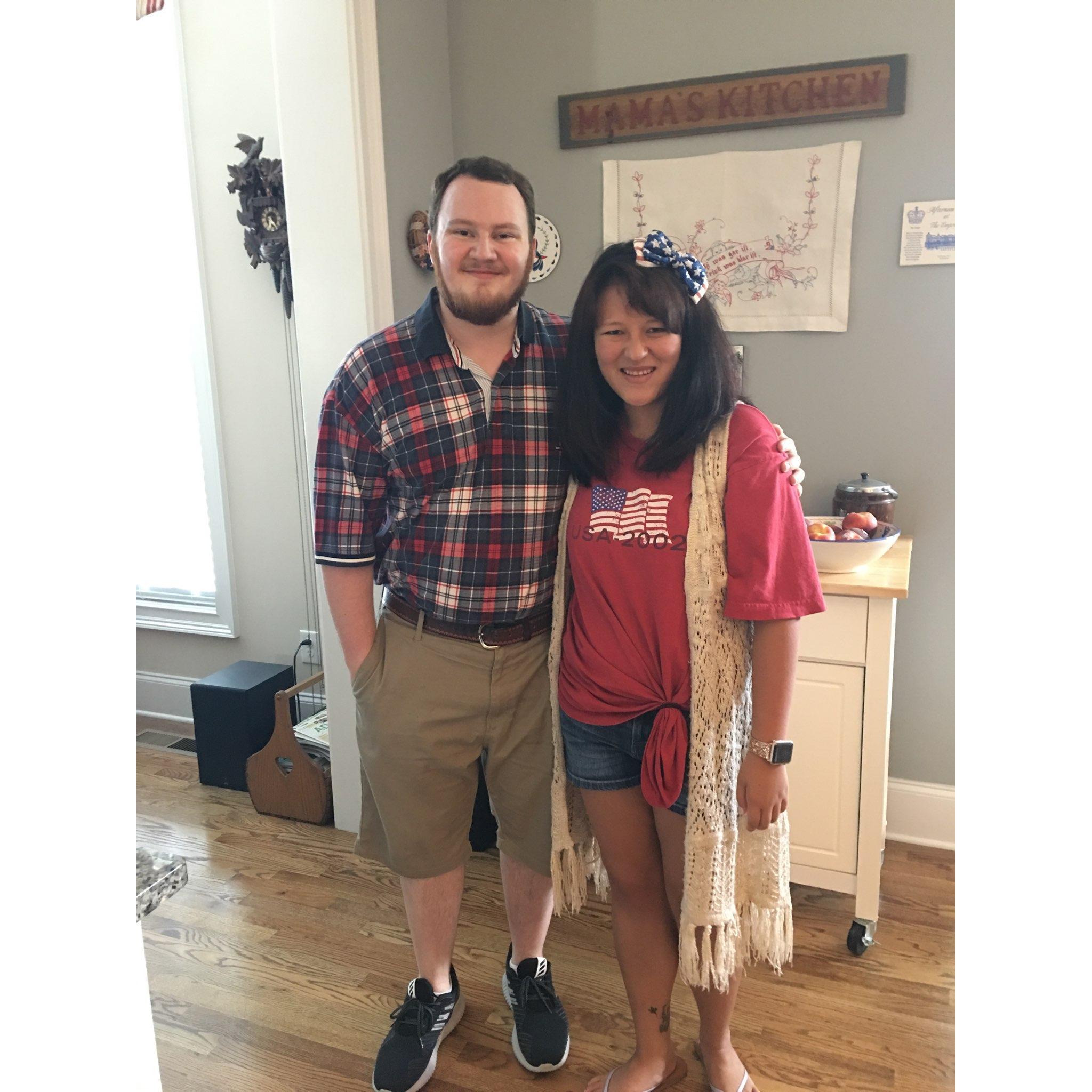 Our first photo together