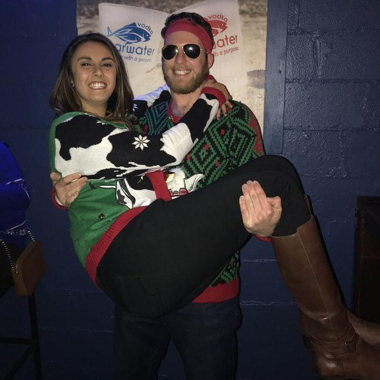 Ugly Sweater Bar Crawl in Buckhead, Atlanta 2018, we were the only ones that made it to the end of the crawl hahaha