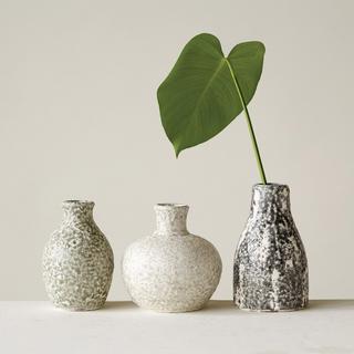 Secret Garden Terra Cotta 3-Piece Vase Set