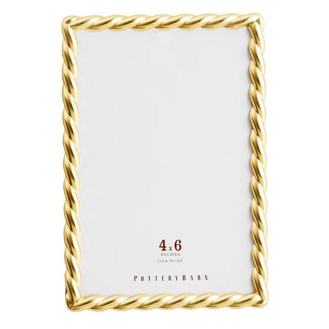 Rope Plated Frame, Gold - 4 x 6"