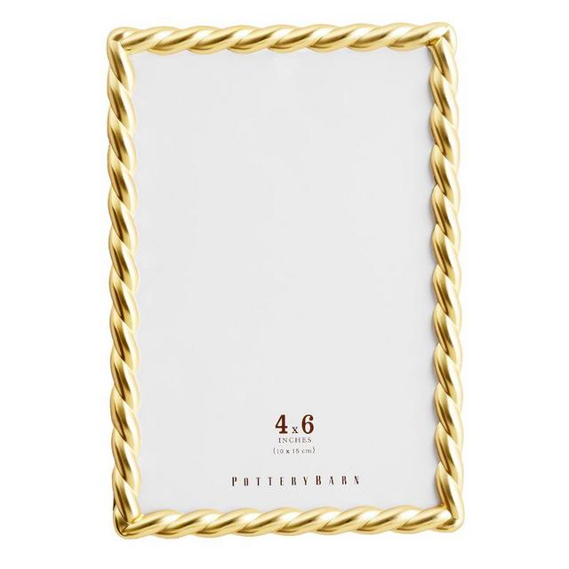 Rope Plated Frame, Gold - 4 x 6"