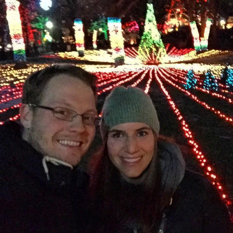 1st first date anniversary at Zoo Lights (Dec 2015)