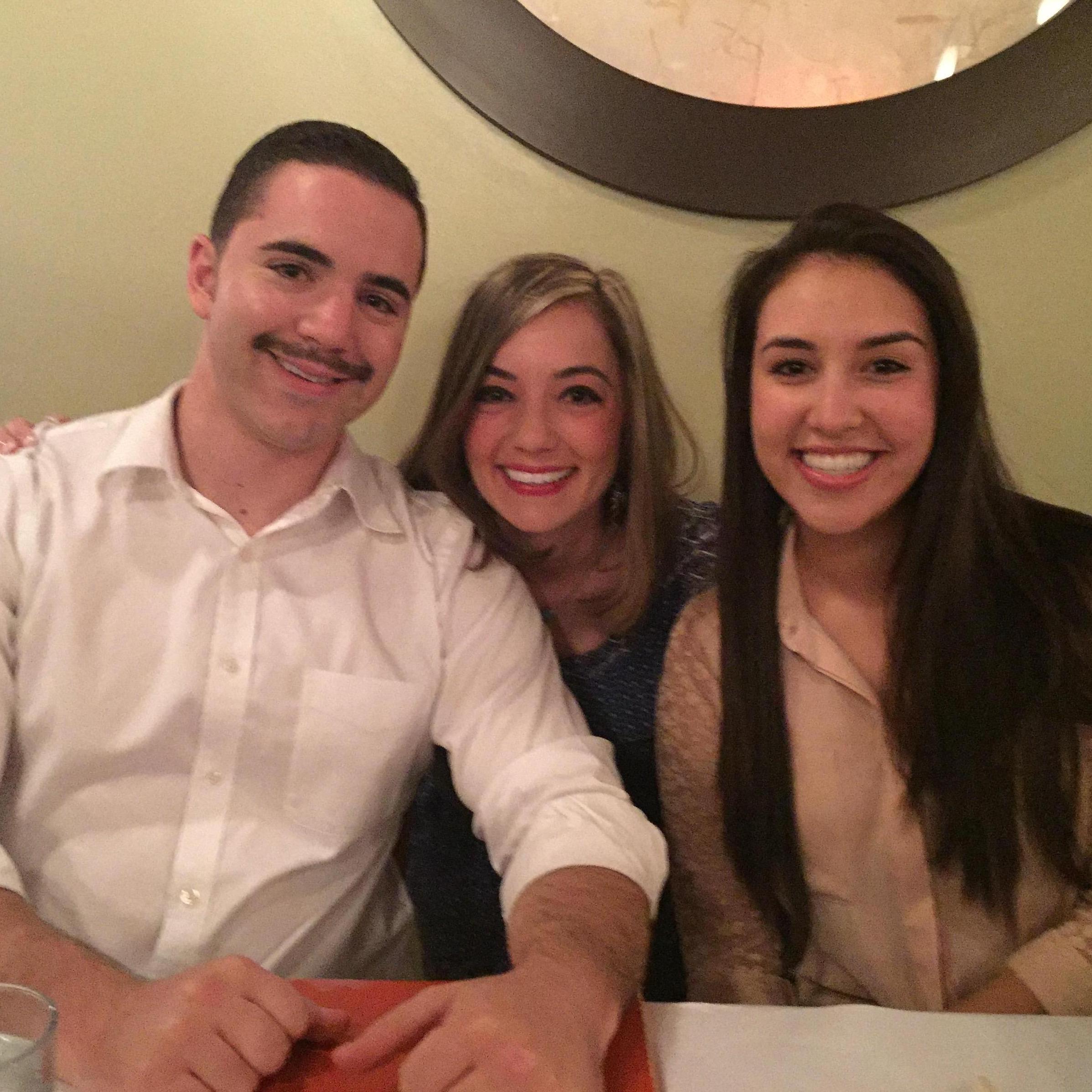 Dinner with Hope and the fam