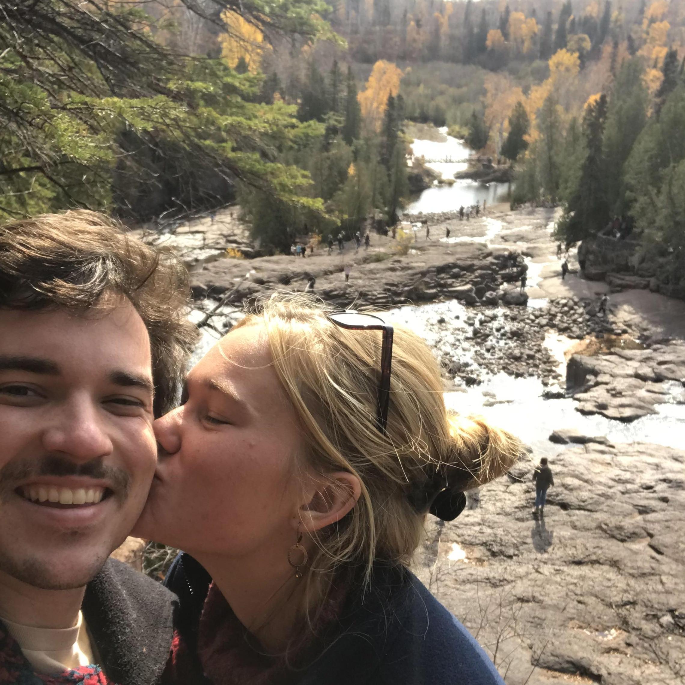 Pit stop at Gooseberry Falls State Park on the way back home