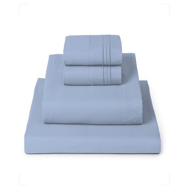 Mellanni Queen Sheets Set - 4 PC Iconic Collection Bedding - Hotel Luxury, Extra Soft, Cooling Bed Sheets - Wrinkle, Fade, Stain Resistant (Queen, Sky Blue)
