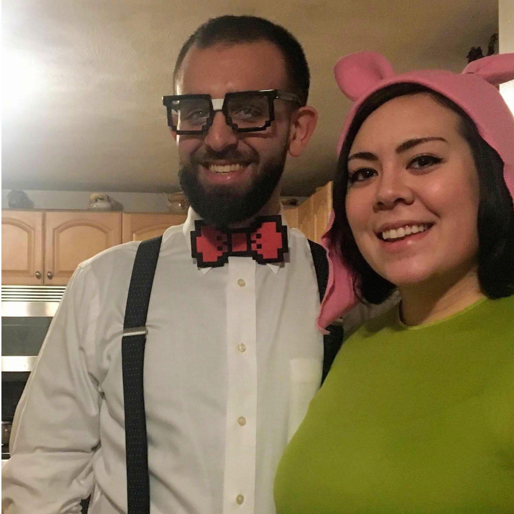 Halloween with Louise and some nerd.