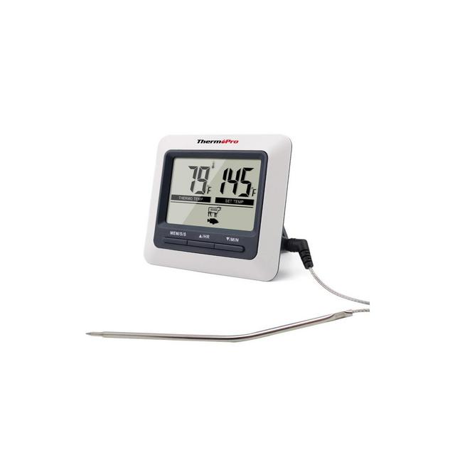 ThermoPro TP-04 Large LCD Kitchen Digital Cooking Meat Thermometer for BBQ Grill Oven Smoker