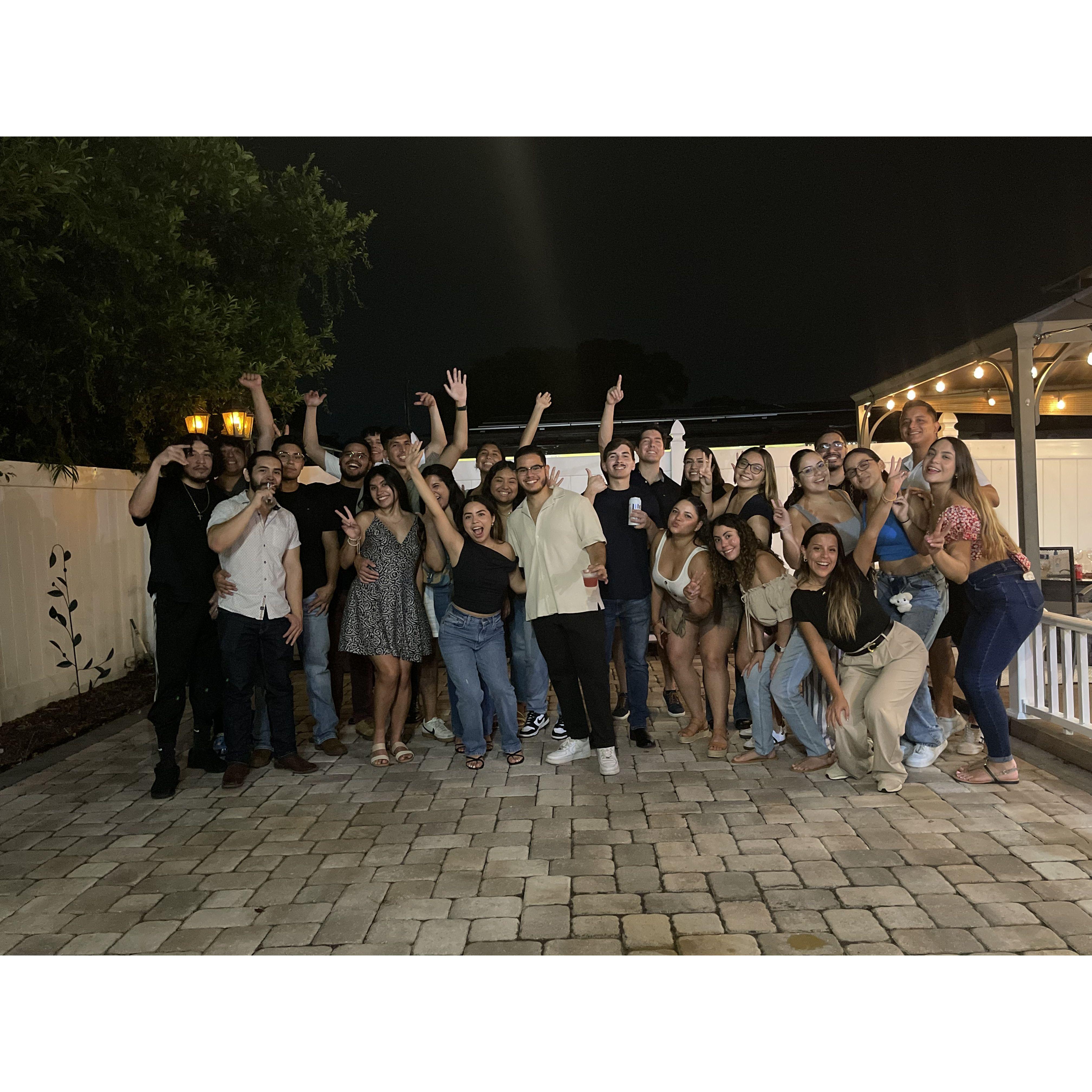Right before we left to Chicago, we got to say goodbye to friends and family.