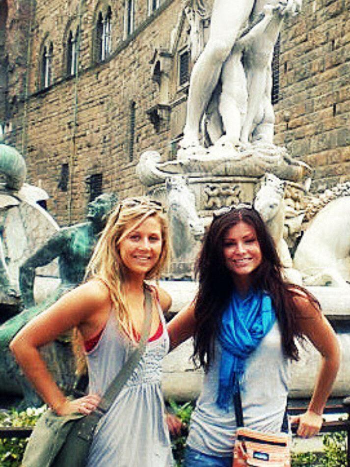 Jourdon and Hillary during their study abroad in Florence.