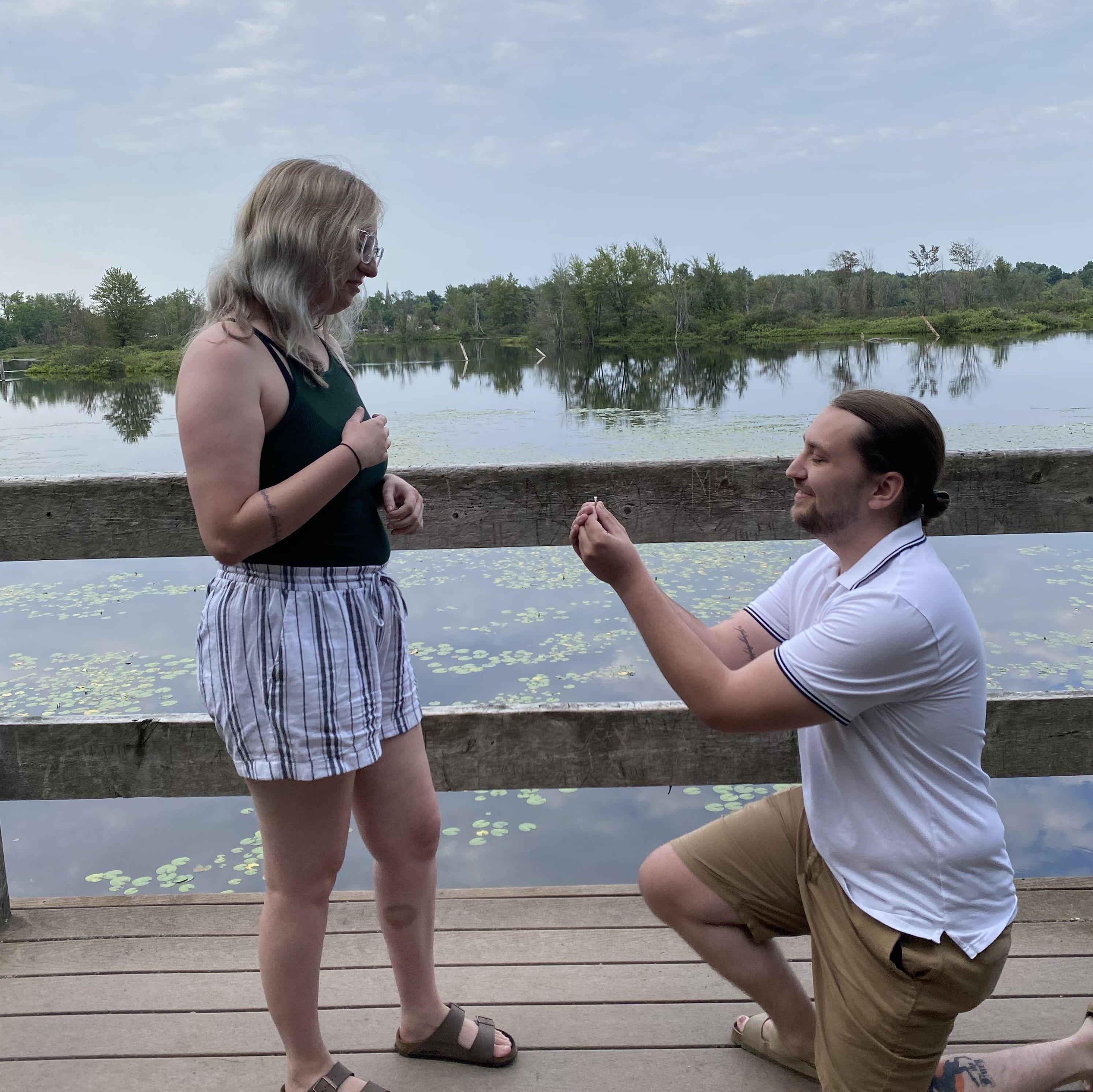 The moment she said "yes!" <3