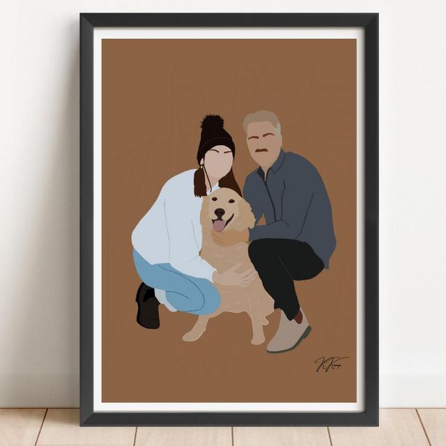 Minimal Custom Digital Illustrations, Faceless Portrait, Family Portrait, Couple digital illustration, Boyfriend Gift, Girlfriend Gift