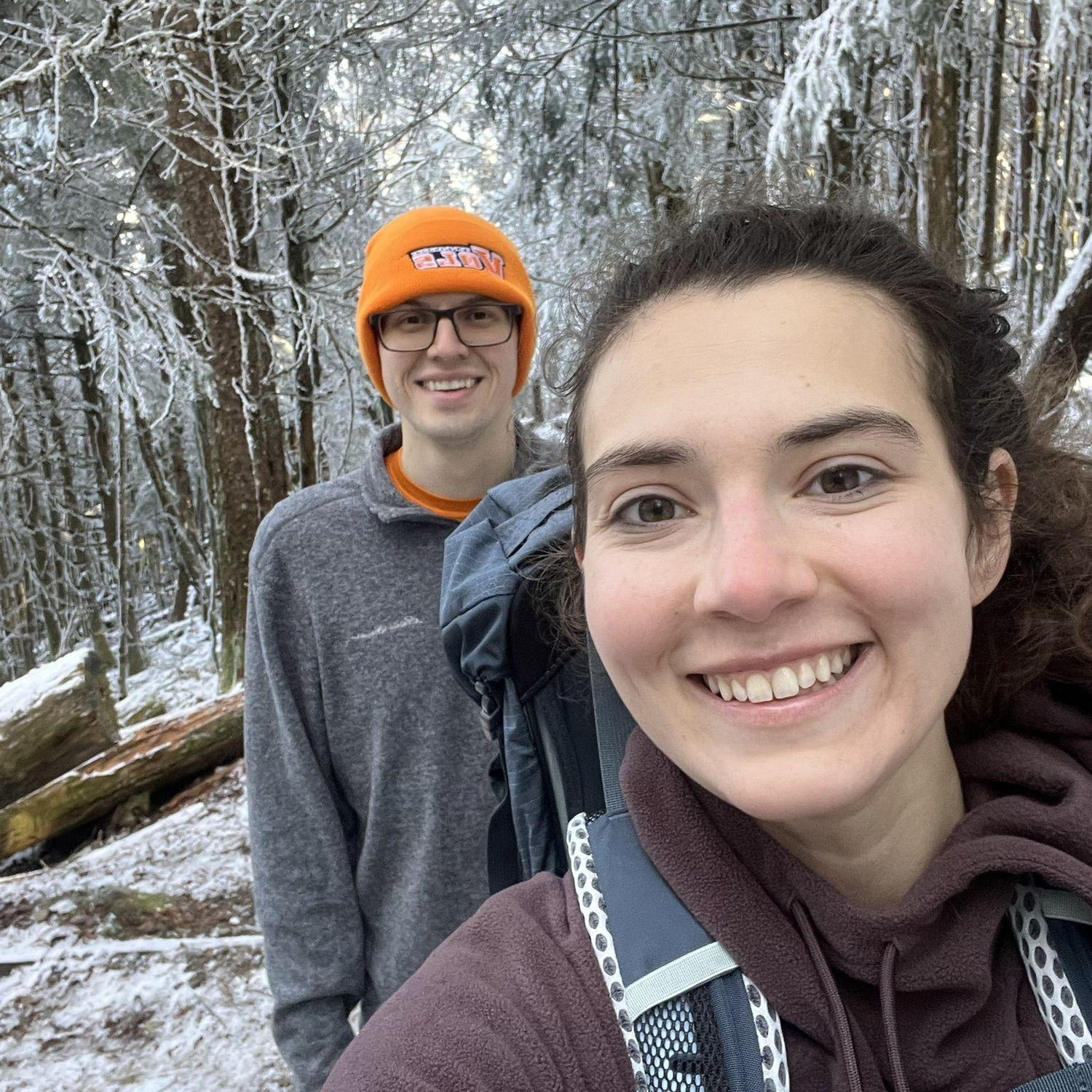 I occasionally drag Caleb on cold hikes
