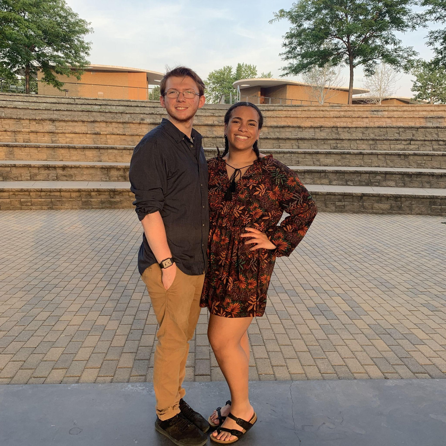 Celebrating Eve's 21st birthday at Maple Grove Town Green.