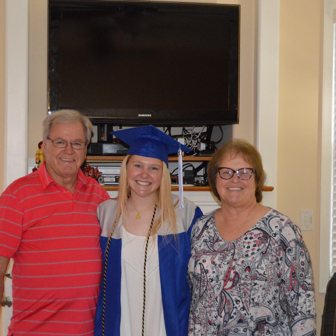 Roger, Jordan, and Julie at Jordan’s high school graduation!