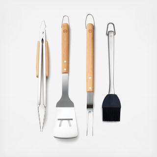 Verde 4-Piece Barbeque Grill Tool Set