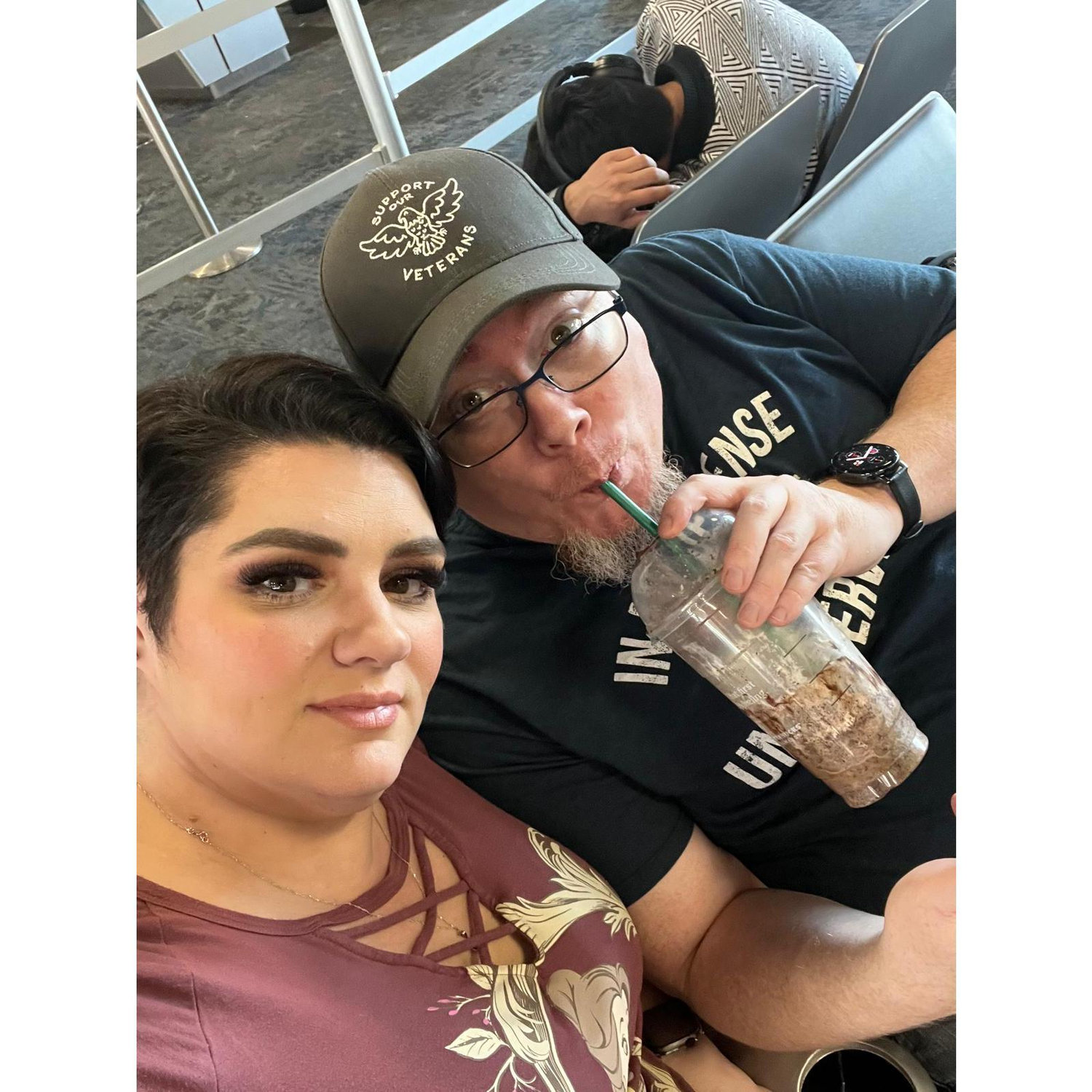 This was us heading on our first trip, it was OF COURSE to Disneyland.