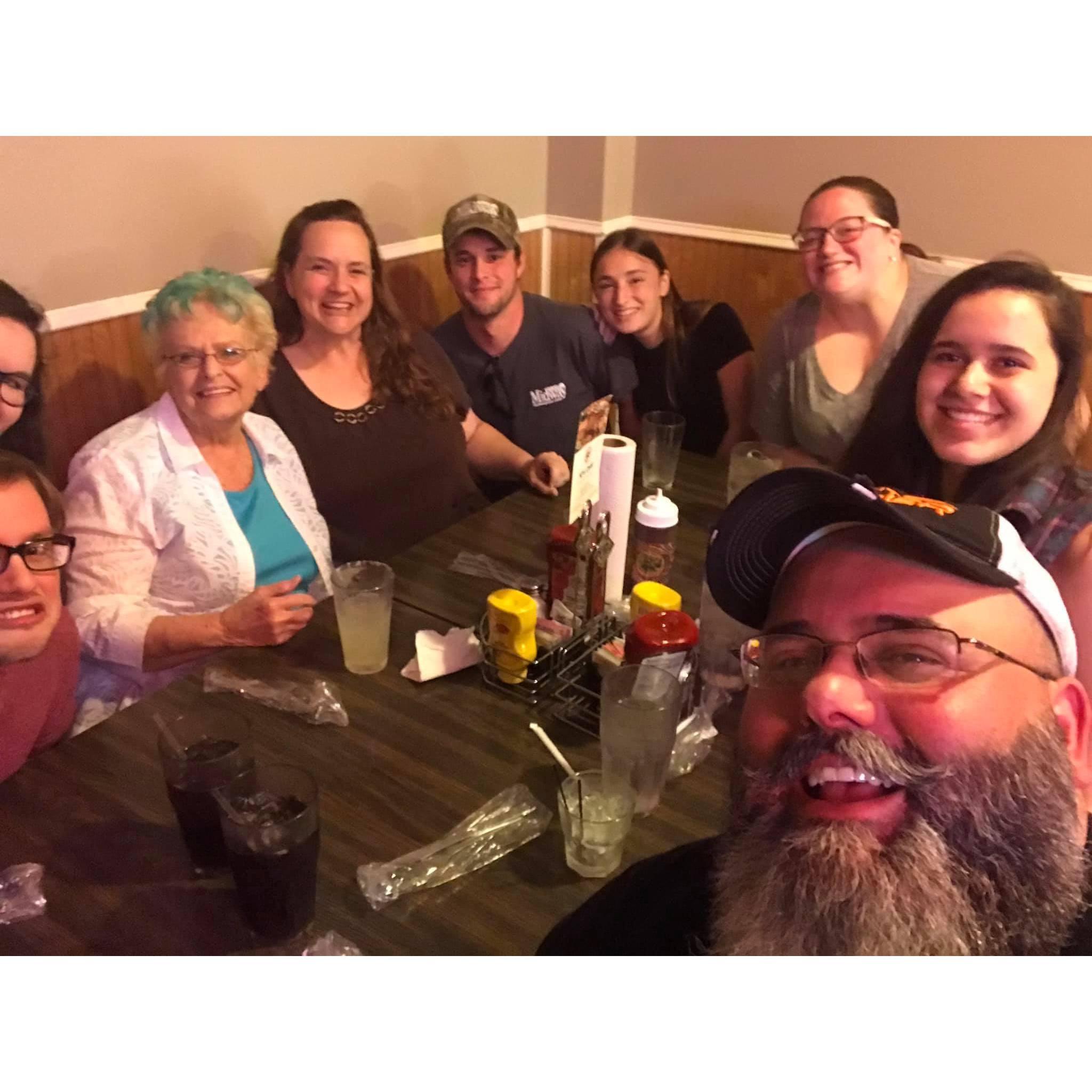 Kaitlin, Austin, Grandy, Trina, Zach, Meadow, Kelsey, Sefarina, Jason. Palmyra, MO.