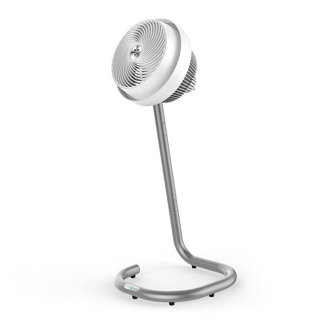 Vornado 693DC Energy Smart Mid-Size Air Circulator Fan with Variable Speed Control and Adjustable Height, White