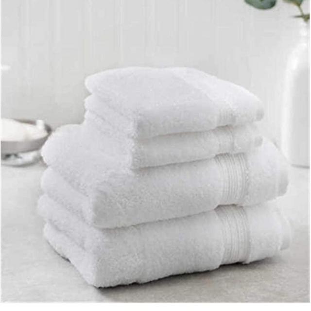 New Charisma Soft 100% Hygro Cotton 4-Piece Hand & Washcloth Towel Set (One Size, White)