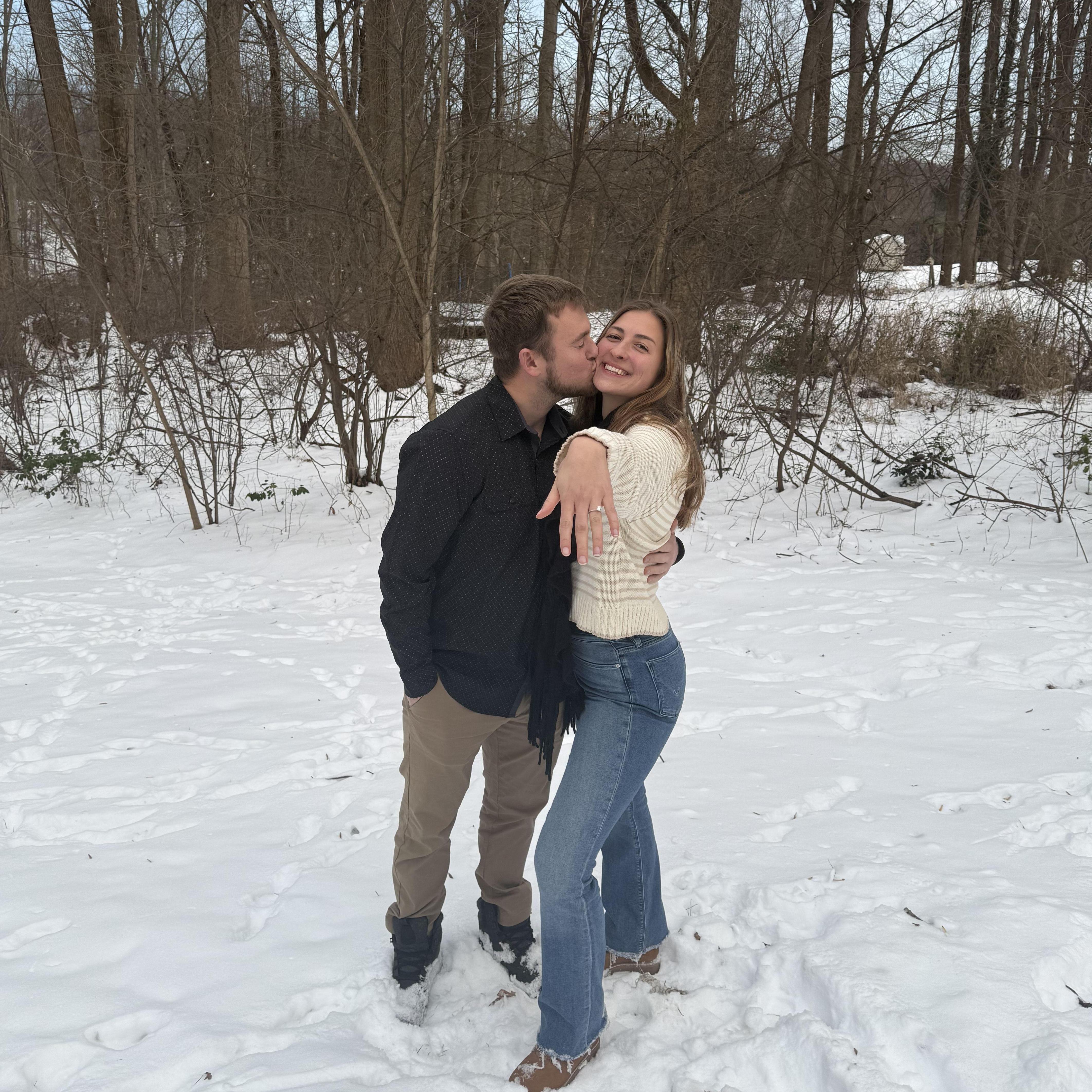 After 3.5 years of unconditional love, exciting adventures, and countless laughs, Joey proposed on January 1, 2025, and Lauren obviously said yes