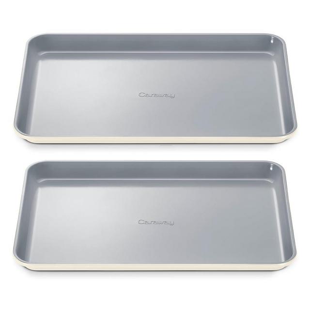 Caraway Non-Stick Ceramic Medium Baking Sheet - Naturally Slick Ceramic Coating - Non-Toxic, PTFE & PFOA Free - Perfect for Baking, Roasting, and More - Medium (15" x 10") - Cream