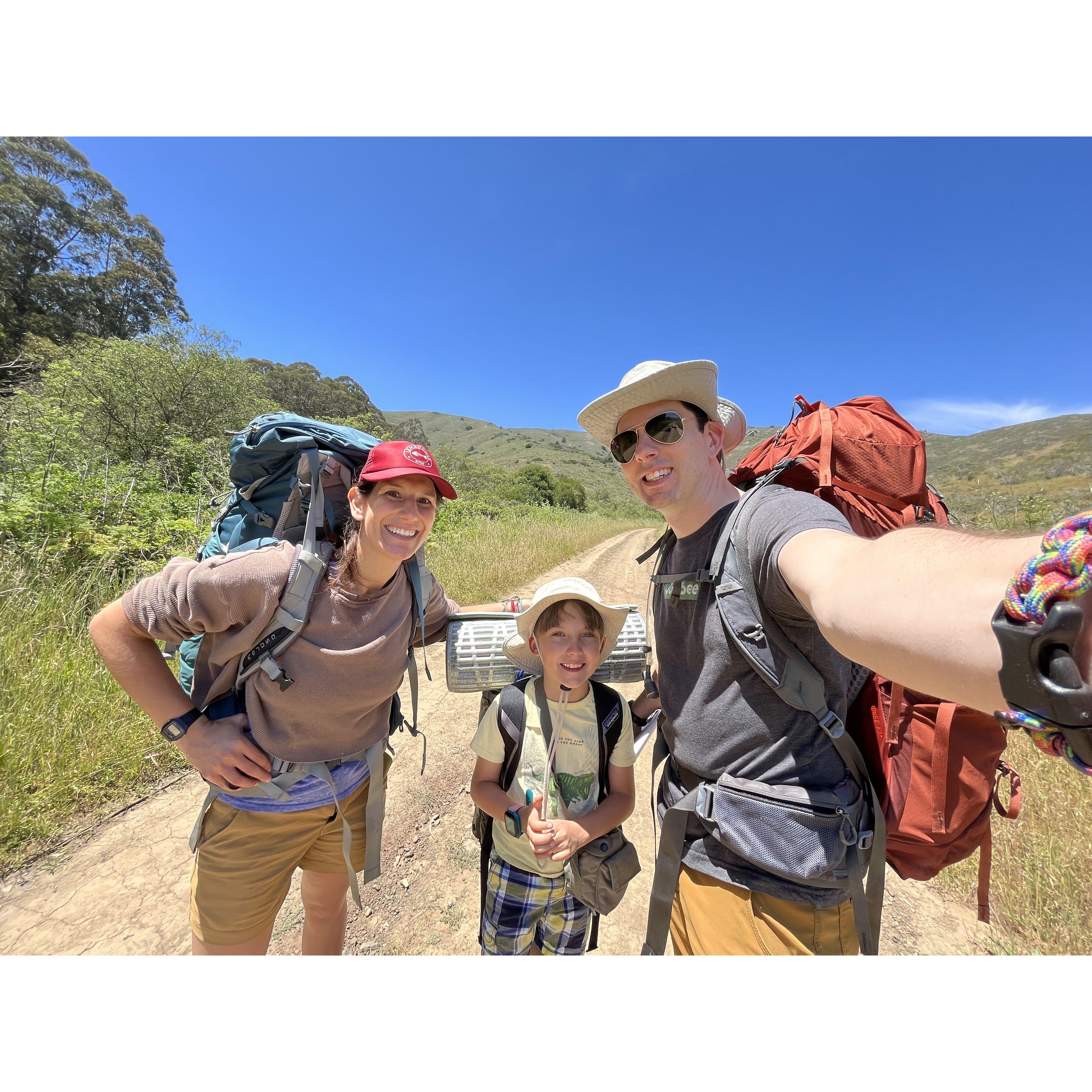 Ryan's first backpacking trip!
