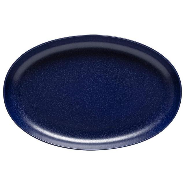 Casafina Ceramic Stoneware 16'' Oval Platter - Pacifica Collection, Blueberry | Microwave, Dishwasher, Oven & Freezer Safe Dinnerware | Food Safe Glazing | Restaurant Quality Serveware