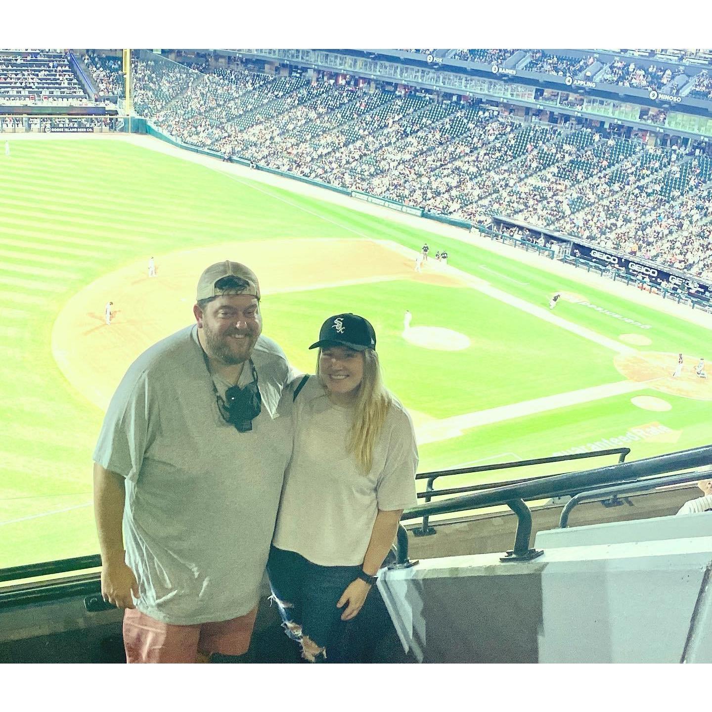 At the White Sox game