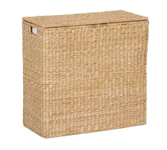 Perry Divided Hamper with Liners, Savannah Weave