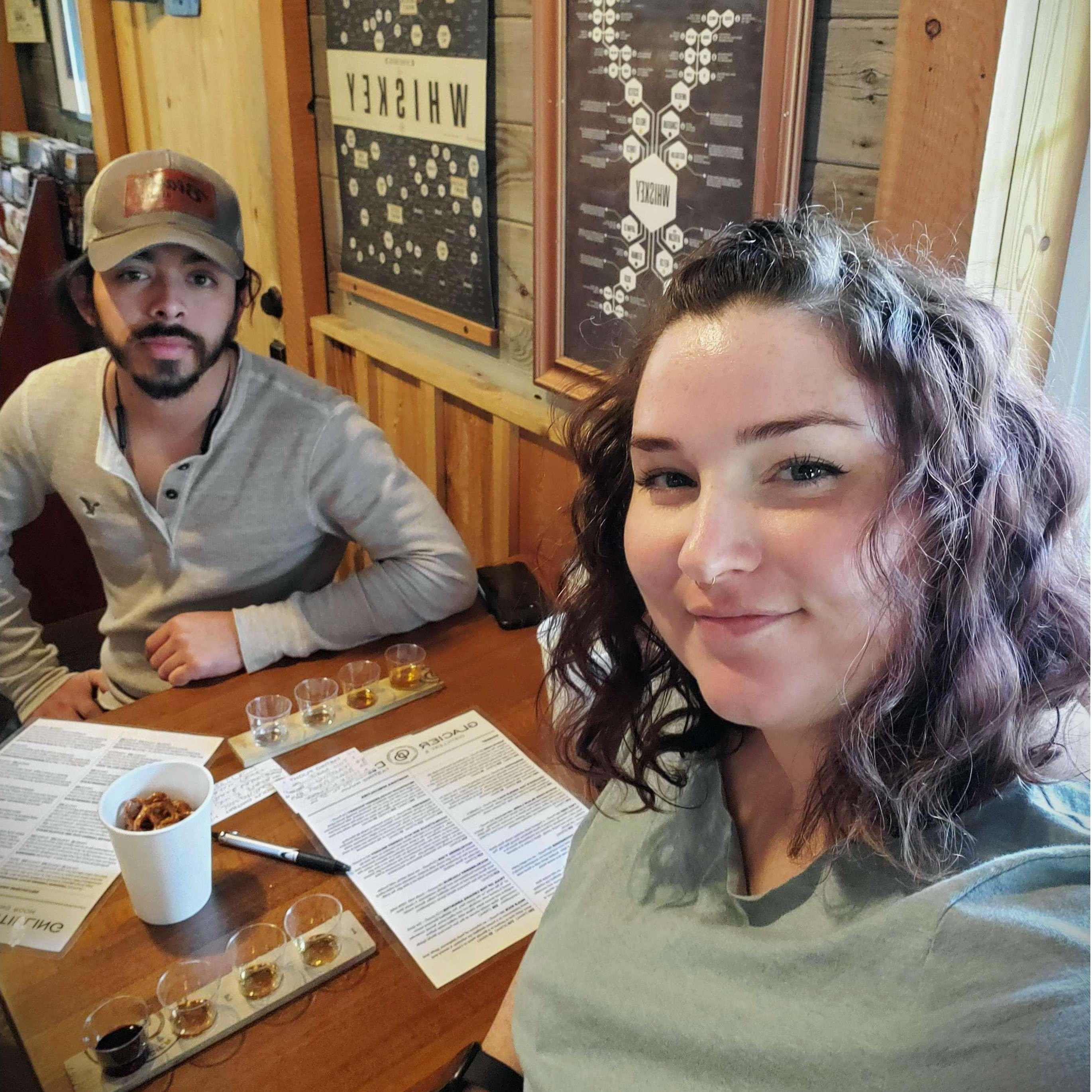 Tastings at the Glacier Distilling Company - Coram MT, May 2022