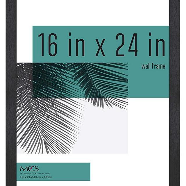 MCS Industries Studio Gallery Frame, Black Woodgrain, 16 x 24 in, Single