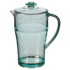 Felli® Acrylic Iced Diamond Pitcher 67.63oz Seaglass