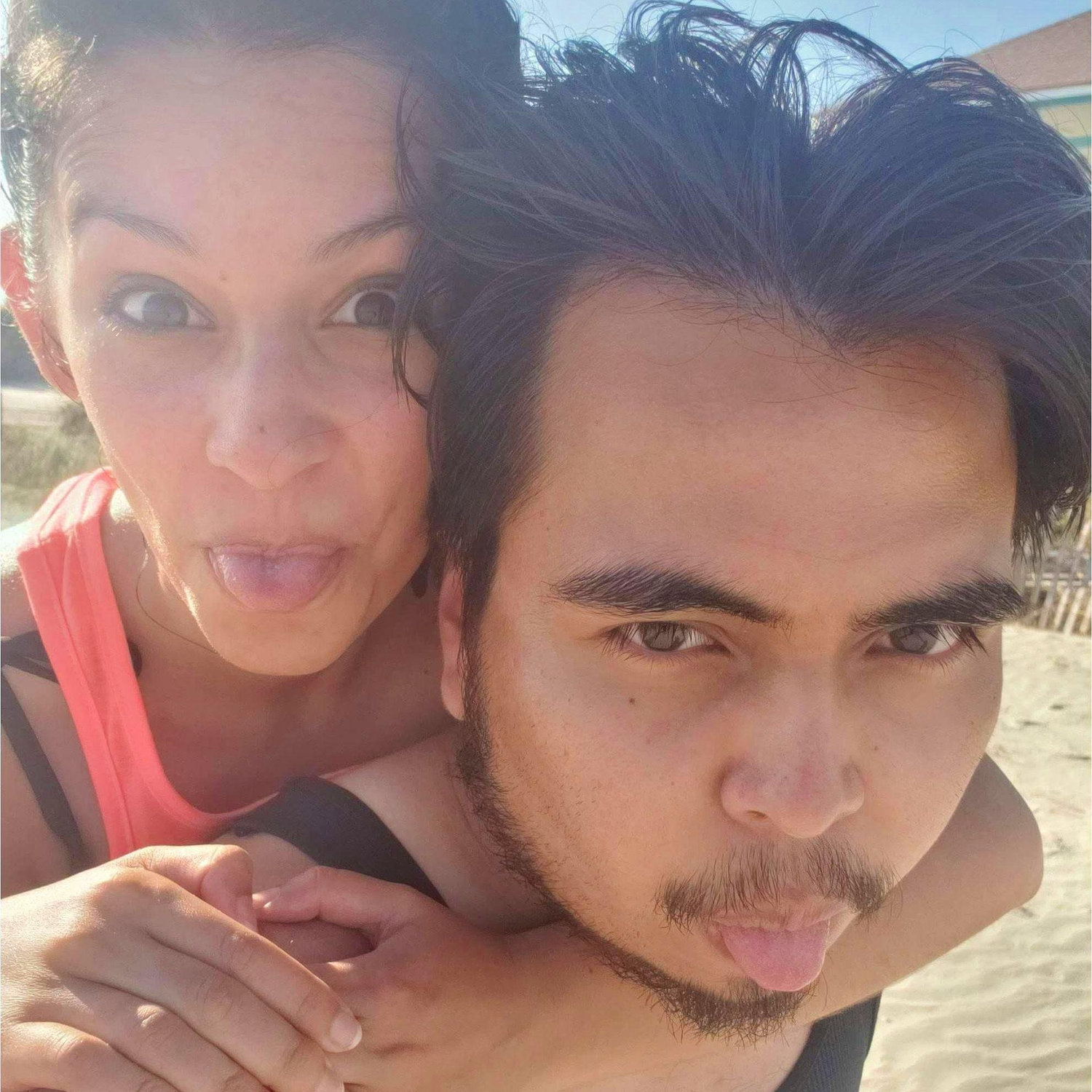 They could have spent all day at the "warm beach".