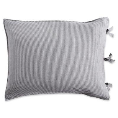 DKNYpure Stripe Standard Pillow Sham in Grey