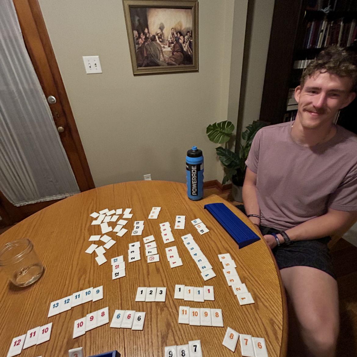 Isaac and Morgan's date night is Thursday nights! They love to stay in, cook, and play games together!