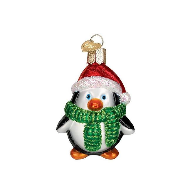 Old World Christmas Playful Penguin Collection Glass Blown Ornaments for Christmas Tree