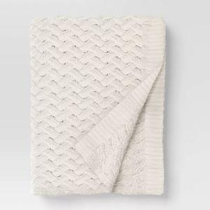 Chunky Chenille Throw, Ivory - Threshold™