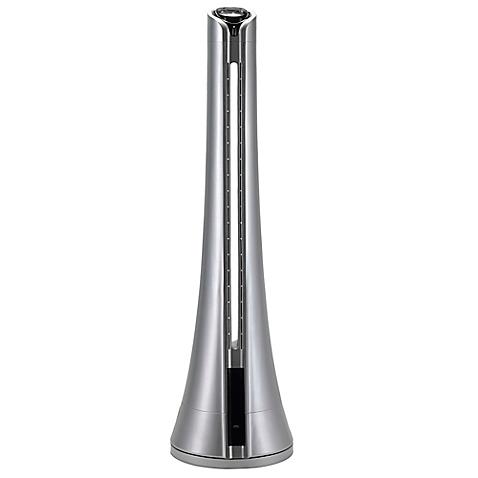 Sharper Image® Bladeless Tower Fan and Heater in Silver