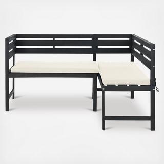 2-Piece Wilton Outdoor Balcony Corner Lounge Set