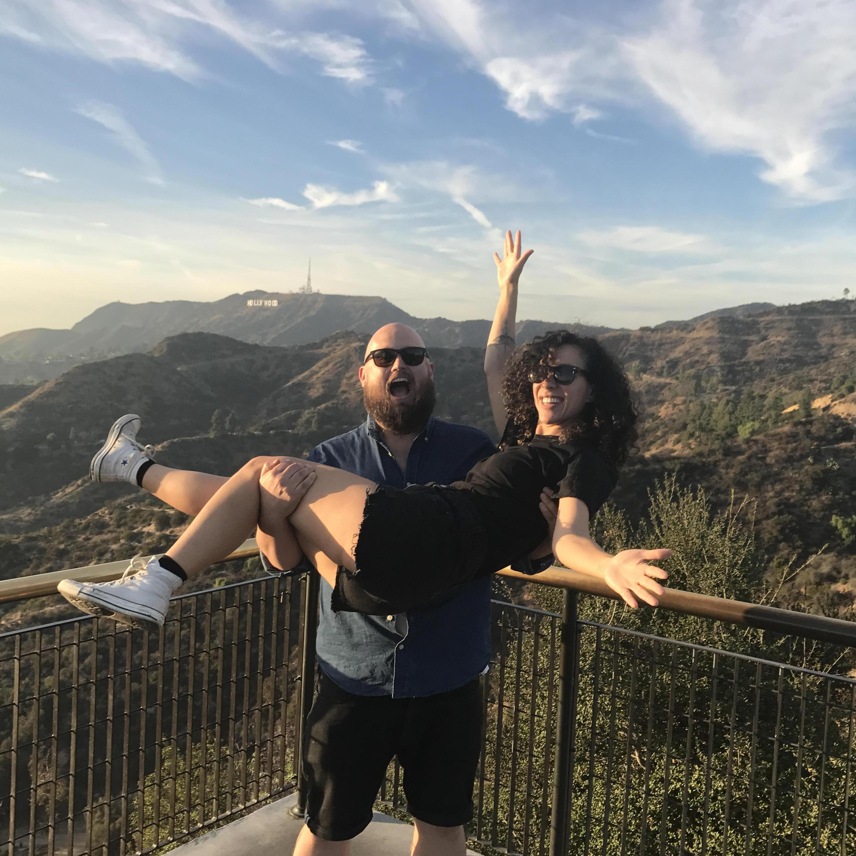 Los Angeles, being tourists