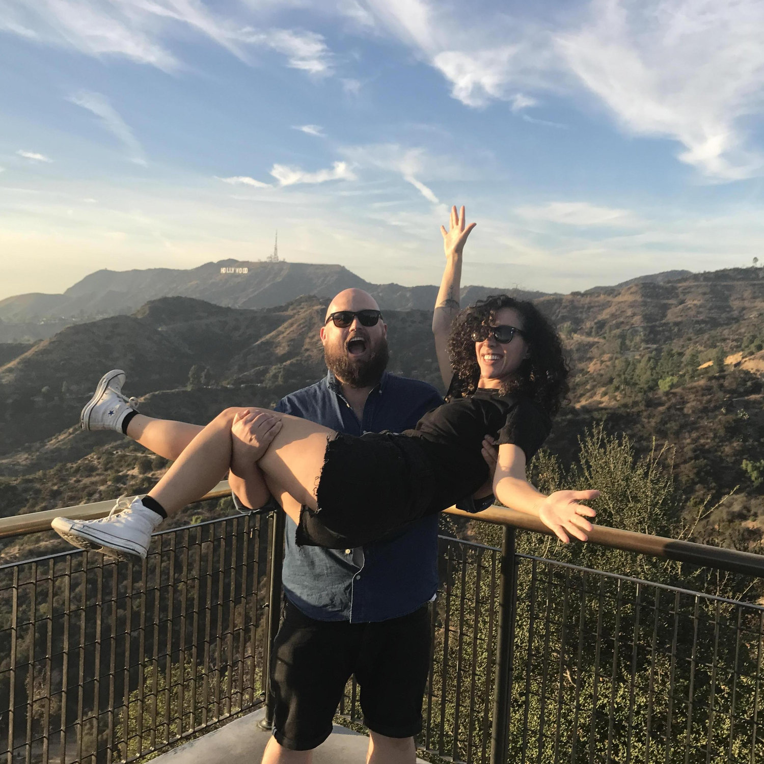 Los Angeles, being tourists