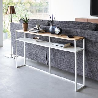 Tower Long Console Table with Shelf