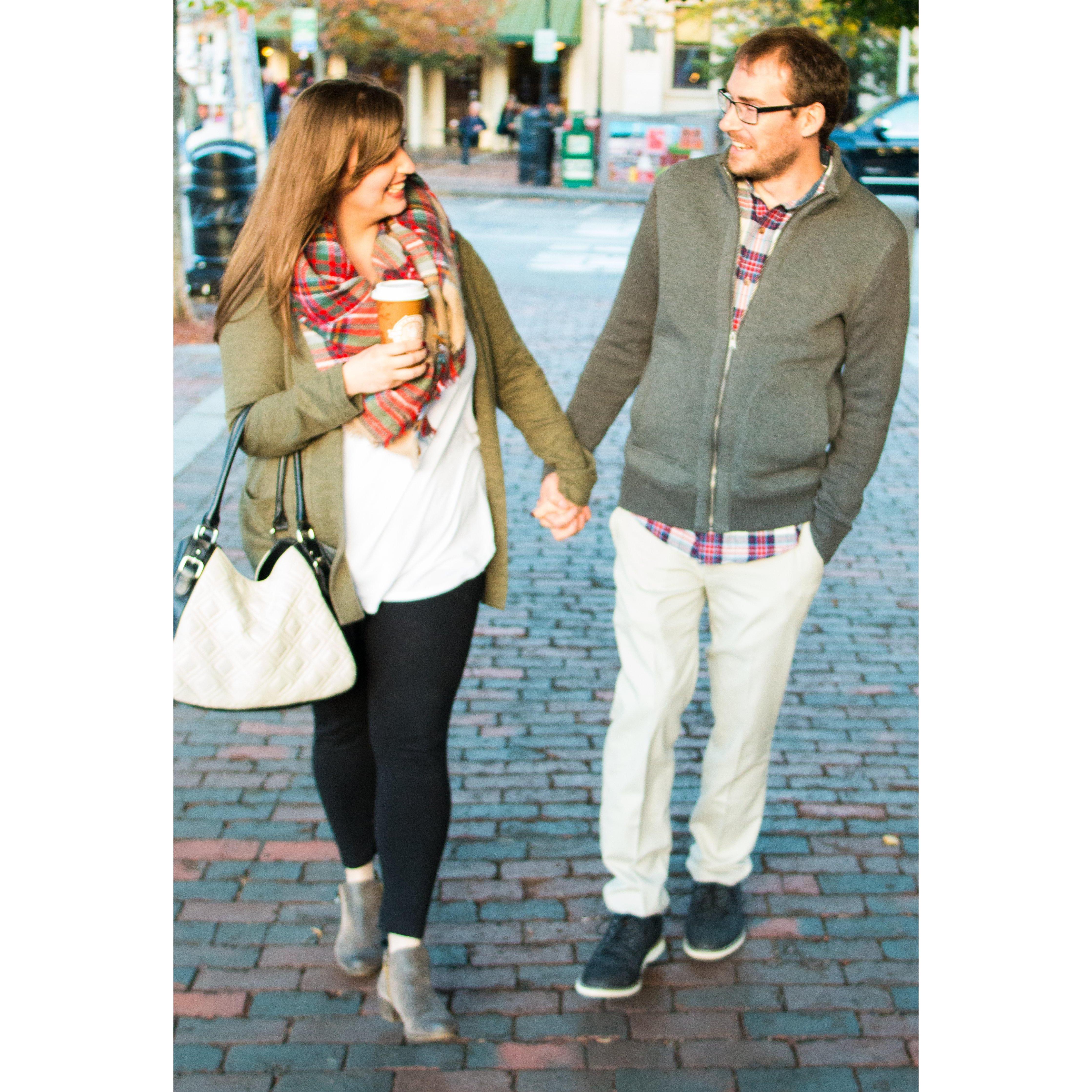 Engagement session! Strolling through Portsmouth <3