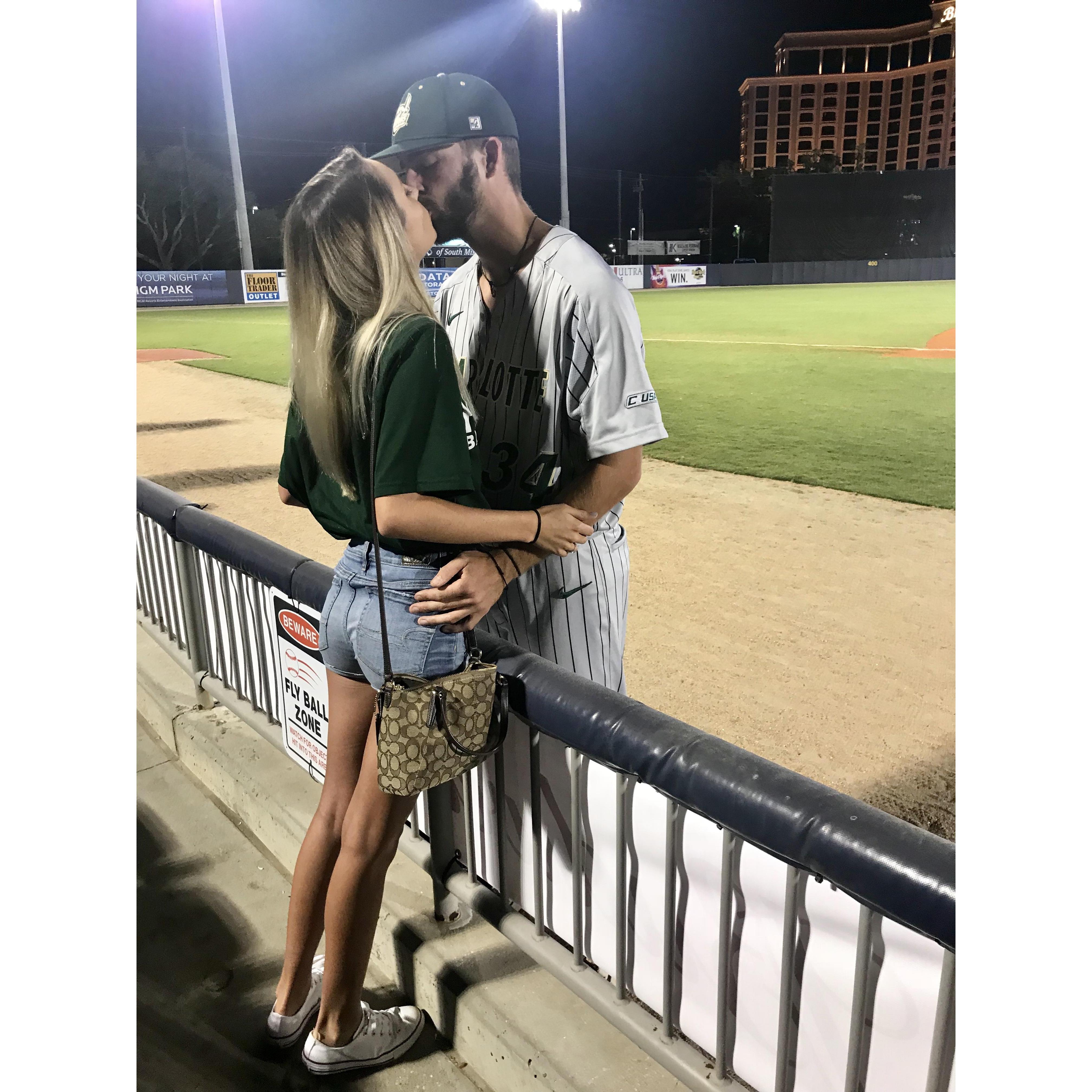 My last game ever in Biloxi! Last time I got to see my little baseball butt play!