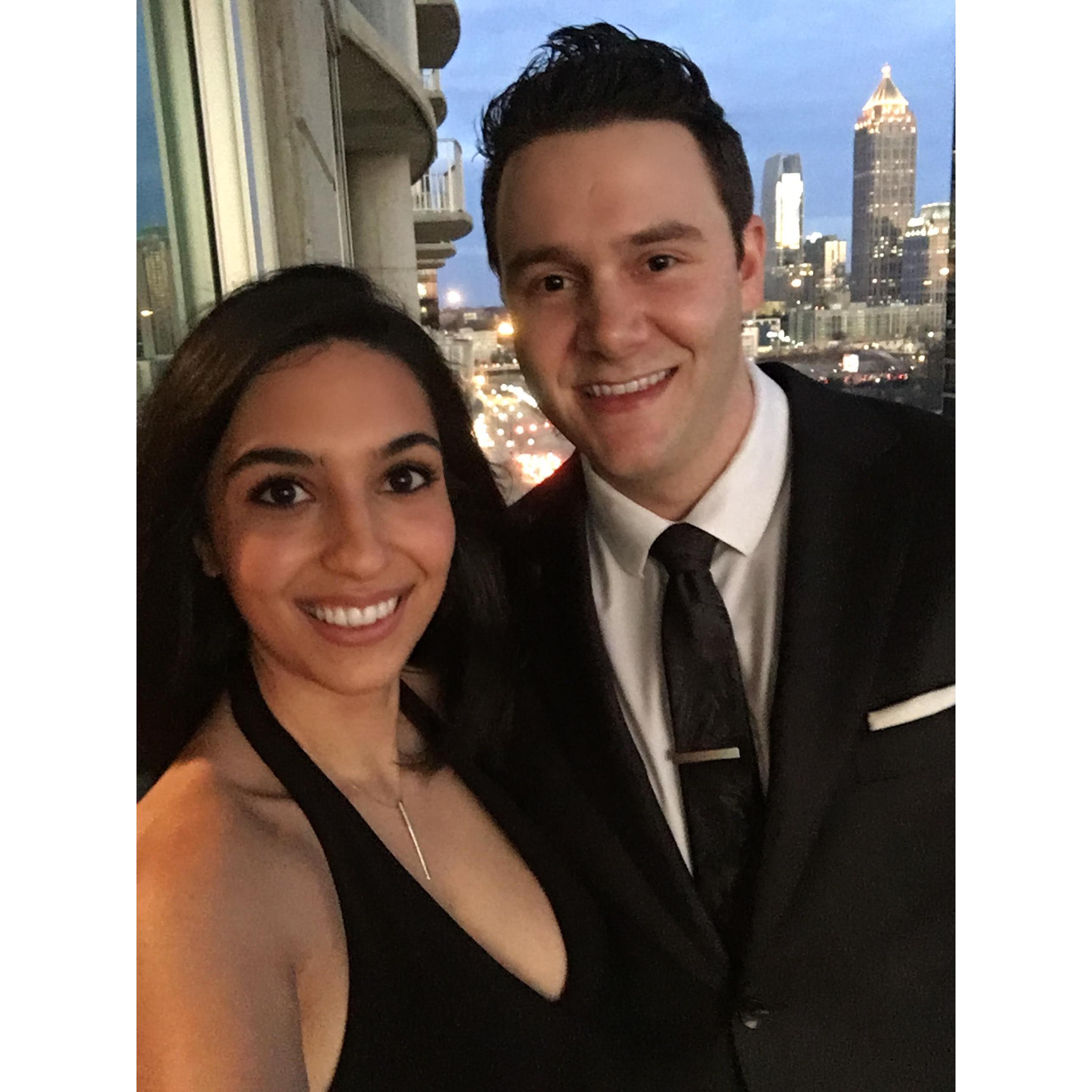 Third year of law school: Attending PILA (Public Interest Law Auction).